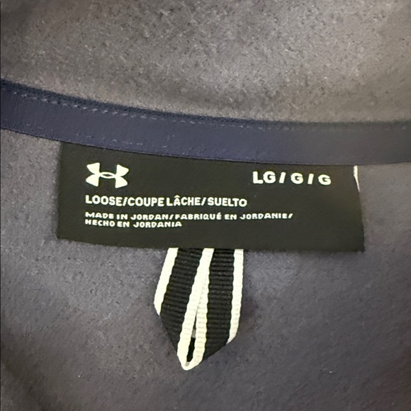 New Under Armour UA Specialist Vest Black/Gray Fleece Zip Up Zip Pockets Large - Picture 5 of 16